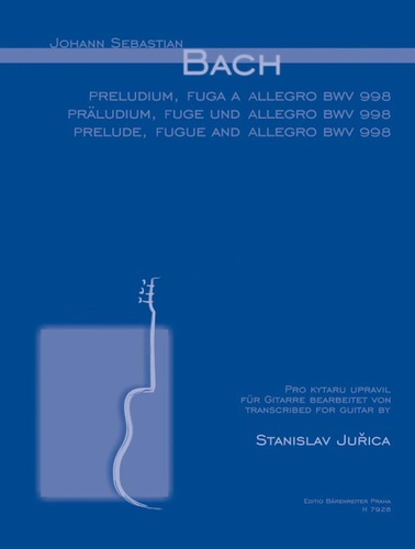 Buch Preludium, fuga a allegro BWV 998 