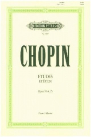 Nyomtatványok Etüden op.10, op.25 und 3 Etüden ohne Opuszahl, Klavier Frédéric Chopin