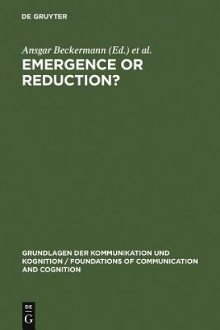 Könyv Emergence or Reduction? Ansgar Beckermann