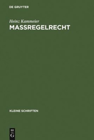 Book Massregelrecht Heinz Kammeier