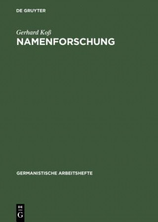 Kniha Namenforschung Gerhard Koß