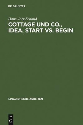 Knjiga Cottage und Co., idea, start vs. begin Hans-Jorg Schmid