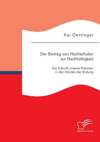 Buch Beitrag von Hochschulen zur Nachhaltigkeit Kai Oettinger