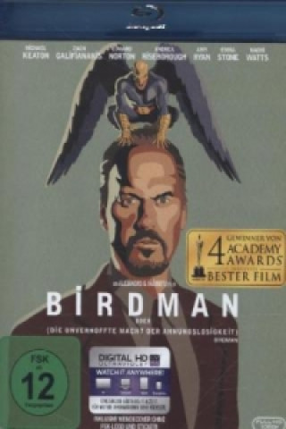 Filmek Birdman oder (die unverhoffte Macht der Ahnungslosigkeit), 1 Blu-ray + Digital UV Douglas Crise