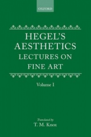 Kniha Hegel's Aesthetics: Volume 1 G. W. F. Hegel
