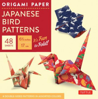Calendar / Agendă Origami Paper - Japanese Bird Patterns - 6 3/4" - 48 Sheets Tuttle Publishing