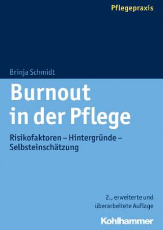 Kniha Burnout in der Pflege Brinja Schmidt
