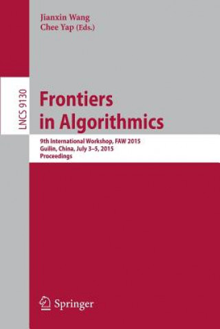 Könyv Frontiers in Algorithmics Jianxin Wang