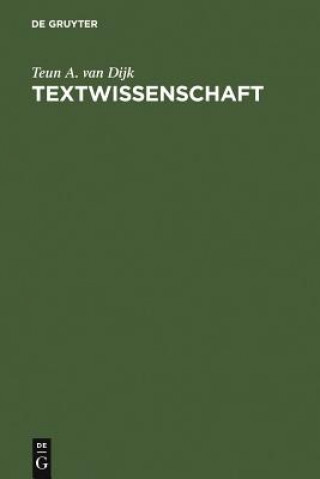 Kniha Textwissenschaft Teun A. van Dijk
