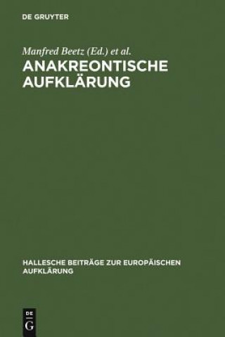 Knjiga Anakreontische Aufklarung Manfred Beetz