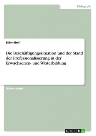 Kniha Beschaftigungssituation und der Stand der Professionalisierung in der Erwachsenen- und Weiterbildung Bjorn Beil