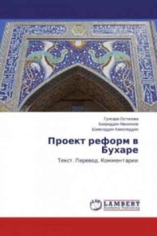 Kniha Proekt reform v Buhare Gulsara Ostonova