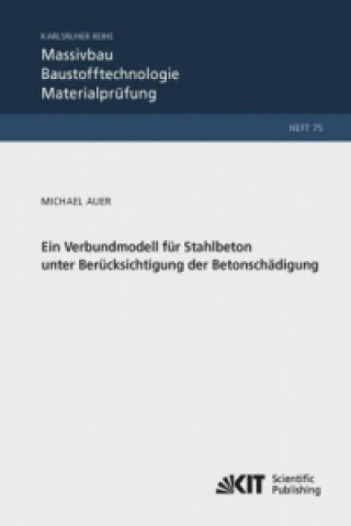 Kniha Ein Verbundmodell für Stahlbeton unter Berücksichtigung der Betonschädigung Michael Auer