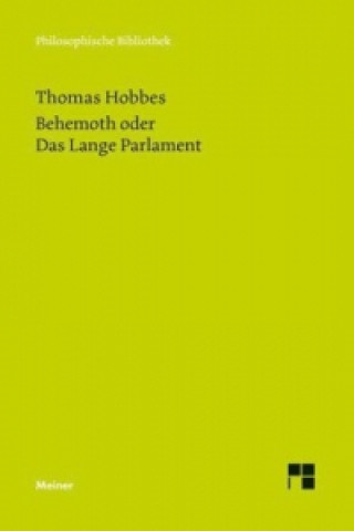 Book Behemoth oder Das Lange Parlament Thomas Hobbes