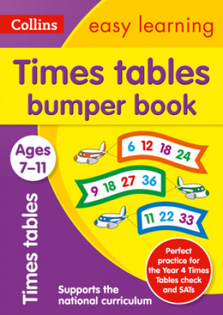 Knjiga Times Tables Bumper Book Ages 7-11 Collins Easy Learning