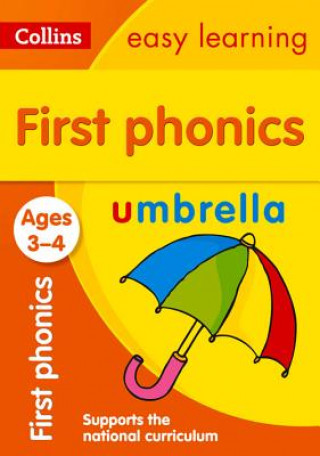 Book First Phonics Ages 3-4 Collins Easy Learning
