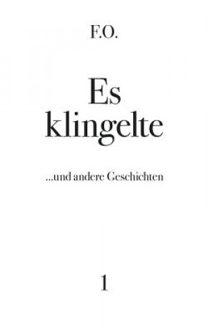 Knjiga Es klingelte Friedrich Oskar Schäfer