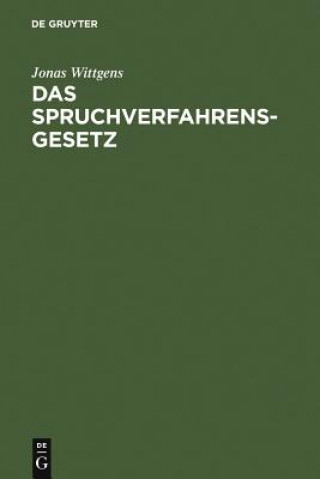 Libro Spruchverfahrensgesetz Jonas Wittgens