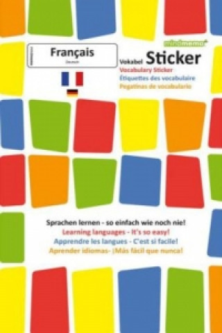 Carte mindmemo Vokabel Sticker - Grundwortschatz Français / Deutsch - 280 Vokabel-Aufkleber Fischer Henry