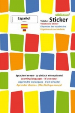 Knjiga mindmemo Vokabel Sticker - Grundwortschatz Español / Deutsch - 280 Vokabel-Aufkleber Fischer Henry