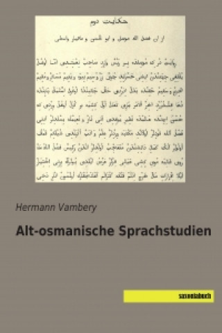 Carte Alt-osmanische Sprachstudien Hermann Vambery