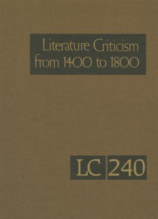 Kniha Literature Criticism from 1400-1800 Gale