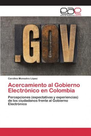 Könyv Acercamiento al Gobierno Electronico en Colombia Monsalvo Lopez Carolina