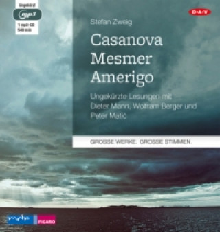 Audio Casanova - Mesmer - Amerigo, 1 Audio-CD, 1 MP3 Stefan Zweig