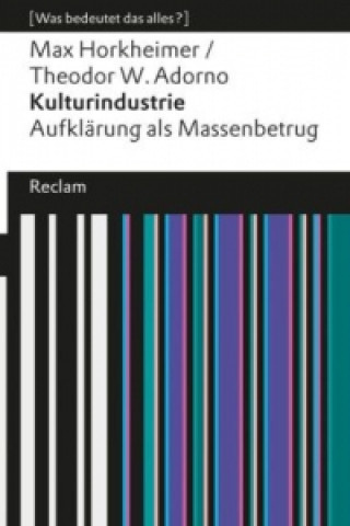 Knjiga Kulturindustrie Max Horkheimer