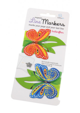 Hra/Hračka Line Markers Butterflies - Magnetische Lesezeichen 2er-Set 