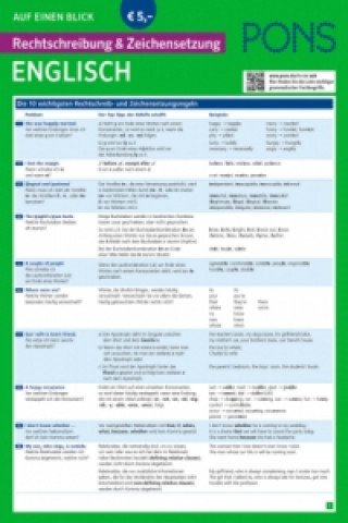 Materiale tipărite PONS Rechtschreibung und Zeichensetzung auf einen Blick Englisch 