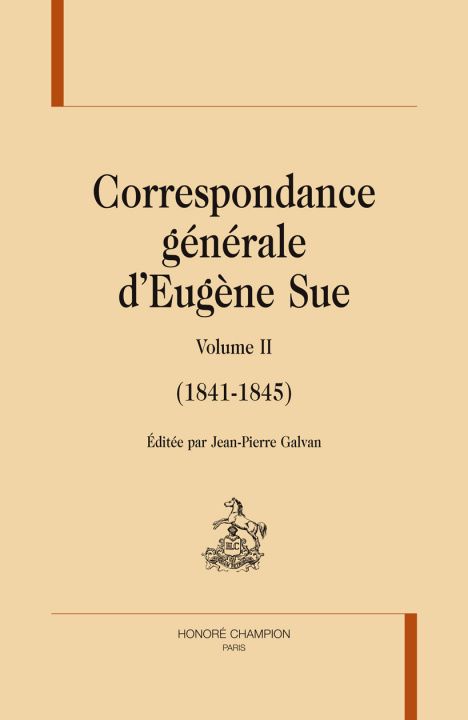 Kniha Correspondance Generale Vol 2 1842 1845 