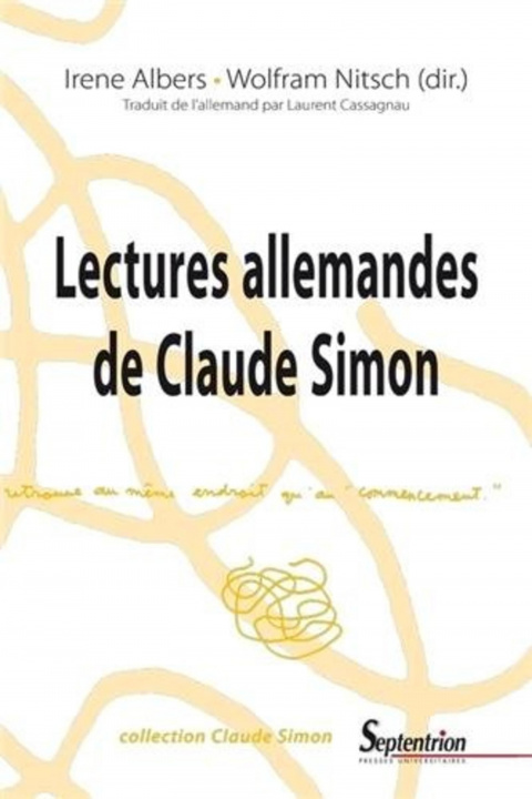 Carte Lectures Allemandes De Claude Simon 