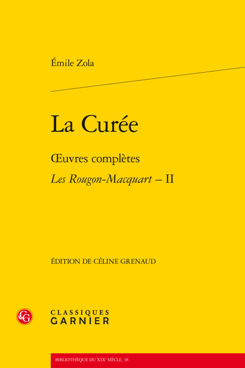 Knjiga La Curee Oeuvre Com Les Rou Macquart Ii Émile Zola
