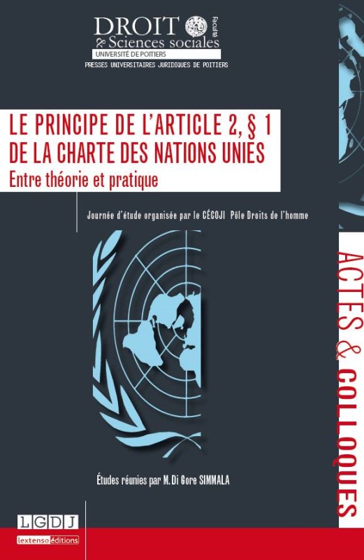 Kniha Principe De Larticle 2 1 De La Charte De 