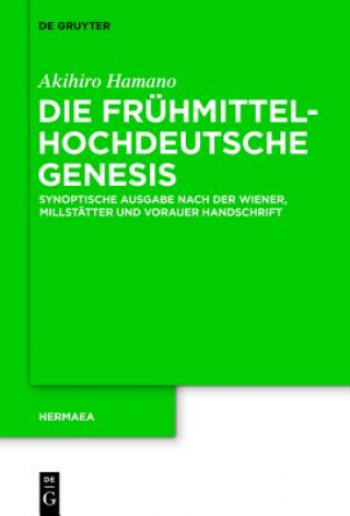 Kniha fruhmittelhochdeutsche Genesis Akihiro Hamano