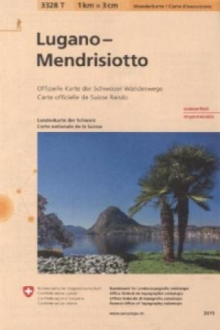 Pubblicazioni cartacee 3328T Lugano - Mendrisiotto Carta escursionistica 