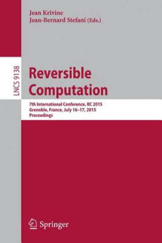 Könyv Reversible Computation Jean Krivine