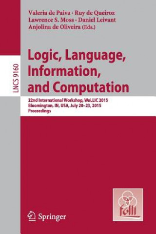 Book Logic, Language, Information, and Computation Valeria de Paiva