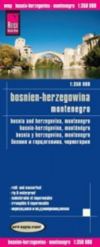 Materiale tipărite Reise Know-How Landkarte Bosnien-Herzegowina, Montenegro / Bosnia and Herzegovina, Montenegro (1:350.000) 
