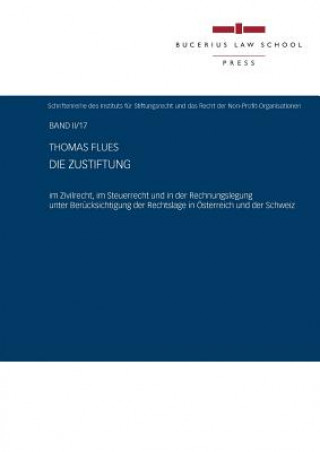 Book Die Zustiftung Thomas Flues