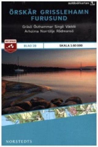 Tiskanica Outdoorkartan Schweden - Örskar, Grisslehamn, Furusund 