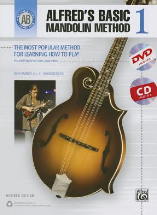 Tiskovina Alfred's Basic Mandolin Method 1 (Revised), m. 1 Audio-CD, m. 1 DVD-ROM. Pt.1 Ron Manus