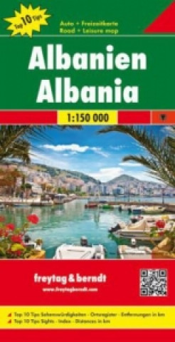 Tlačovina Albania Road Map 1:150 000 