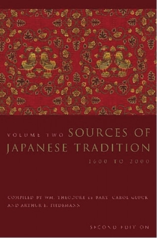 Livre Sources of Japanese Tradition Wm. Theodore De Bary