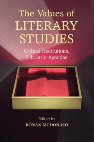 Kniha Values of Literary Studies Rónán McDonald