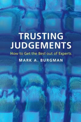 Buch Trusting Judgements Mark A. Burgman