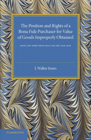 Carte Bona Fide Purchase of Goods J. Walter Jones