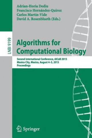 Könyv Algorithms for Computational Biology Adrian-Horia Dediu