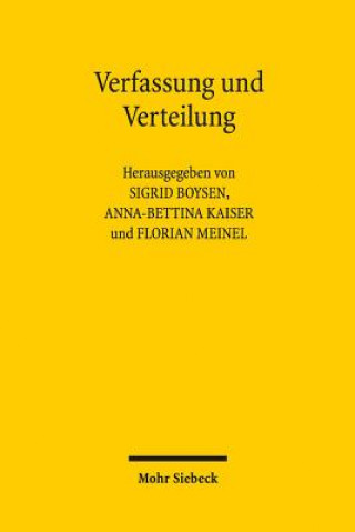 Kniha Verfassung und Verteilung Sigrid Boysen